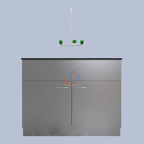 Tủ inox để phòng thí nghiệm 1 tầng 2 cửa mở