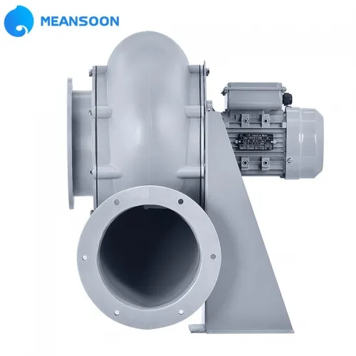 Quạt ly tâm bằng nhựa PP chống ăn mòn, chống hóa chất MPCF-160-B2S-FL có mặt bích