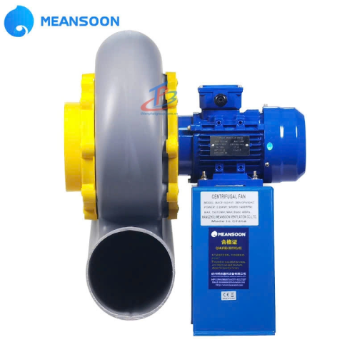 Quạt ly tâm chống ăn mòn bằng nhựa PP MACF-160-F2T-VF của hãng Meansoon