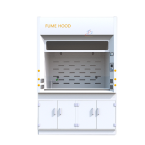 Tủ hút khí độc PP 1 tầng đơn kèm tủ đựng đồ